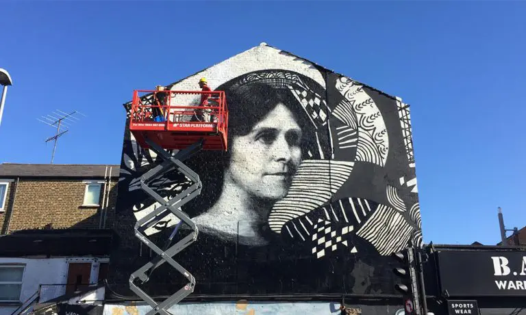 Star Platforms Provide Powered Access Equipment to Help Bring the Madge Gill Mural to Life