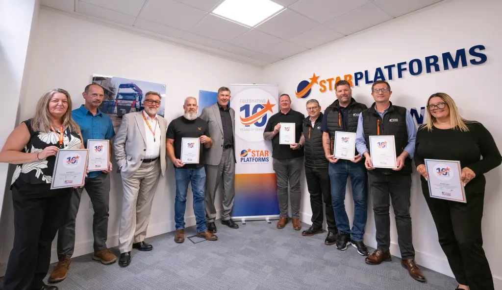 Star Platforms 10 Year Employee Awards Lunch